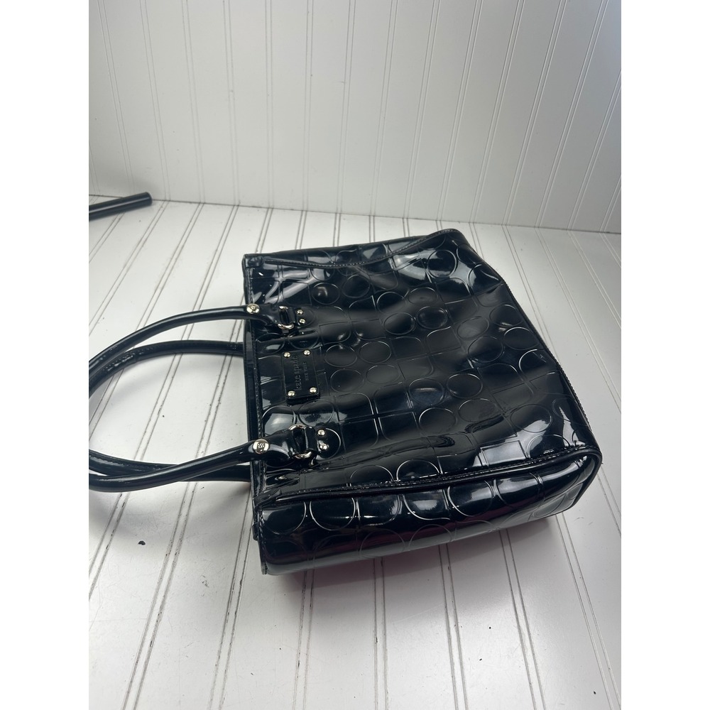 Kate Spade Vintage Prestwick Noel Quinn Black Patent Leather Shoulder Bag Tote - Picture 10 of 13
